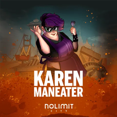 Karen Maneater oyununun kapak görseli